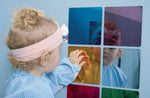 specchi riflettenti colorati per stimolare la scoperta e l'esplorazione nel bambino