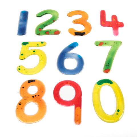 Numeri scintillanti sensoriali - set numeri 0-9