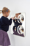 specchio con 4 bolle convesse per l'arredo di asili e scuole dell'infanzia