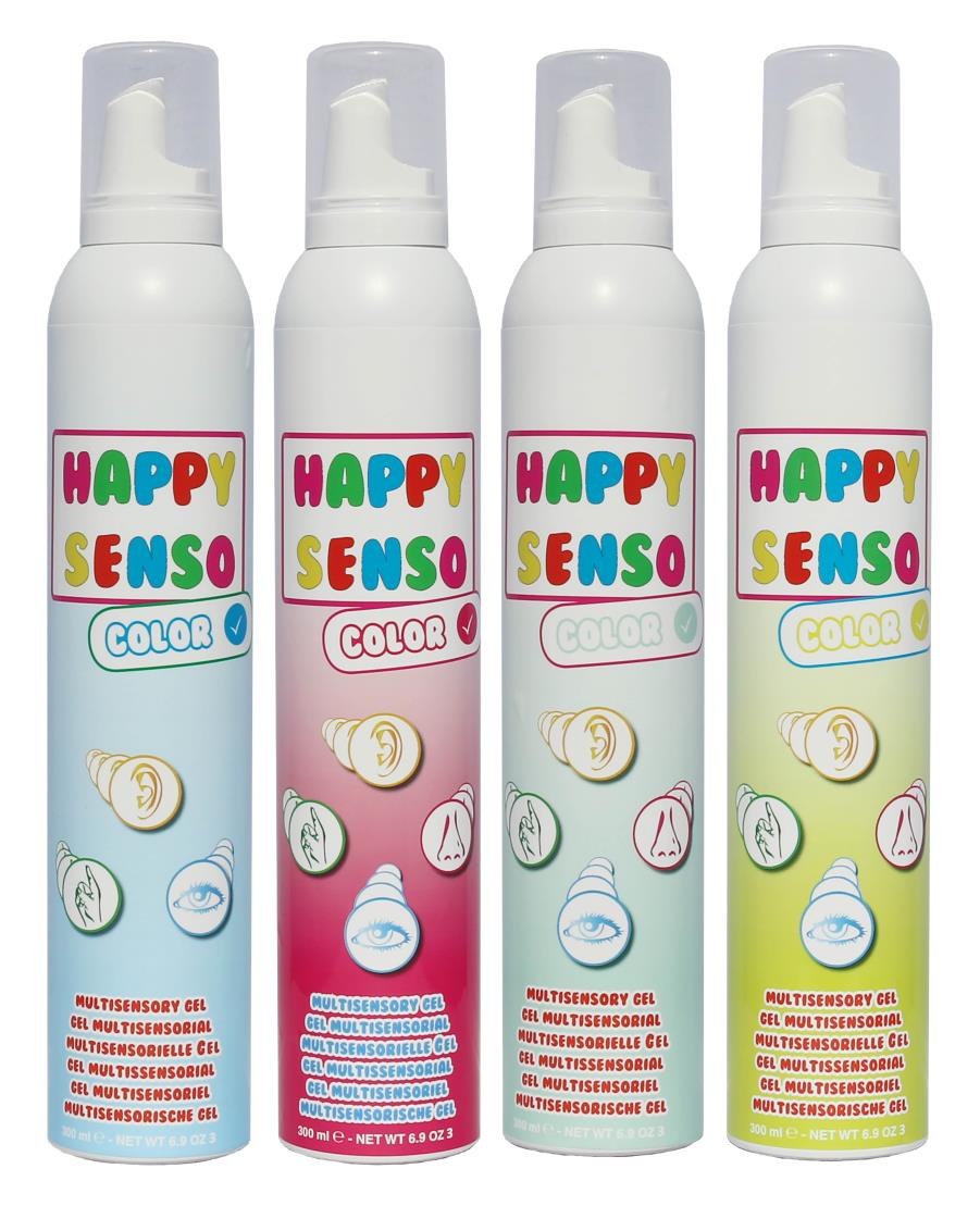 Happy Senso gel multisensoriale in versione colorata e profumata