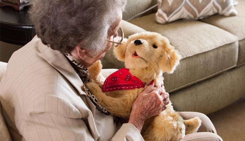 terapie non farmacologiche per la demenza di Alzheimer - il cane robotico emozionale