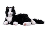 animale da compagnia robotico - gatto con peluche bianco e nero