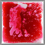 piastrella con gel rosso illuminata a Led