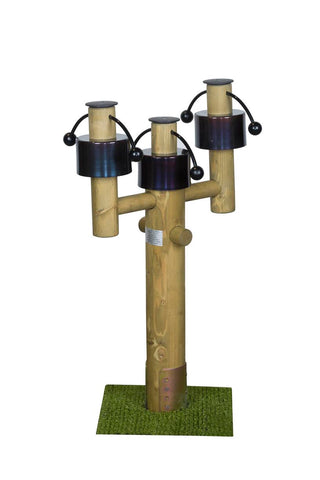 colonna con campanelli per giardino sensoriale