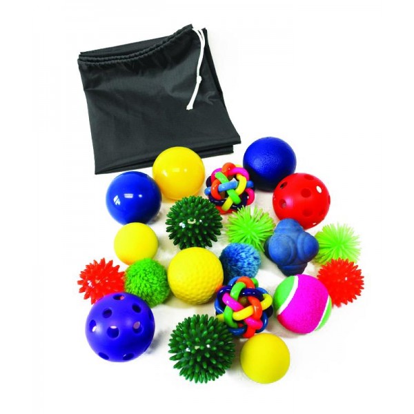 set di palline tattili sensoriali 