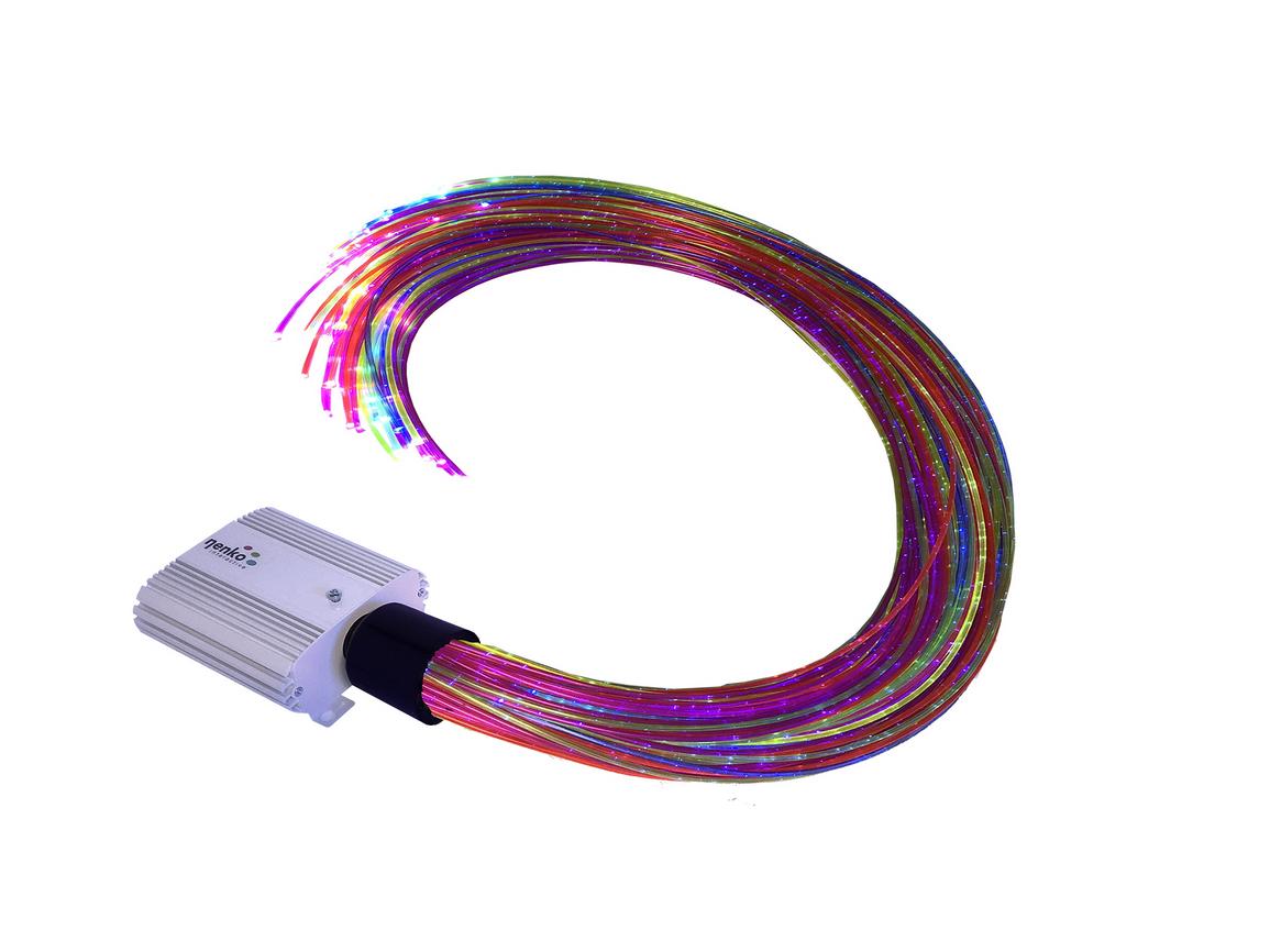 fibre ottiche con luce ultravioletta